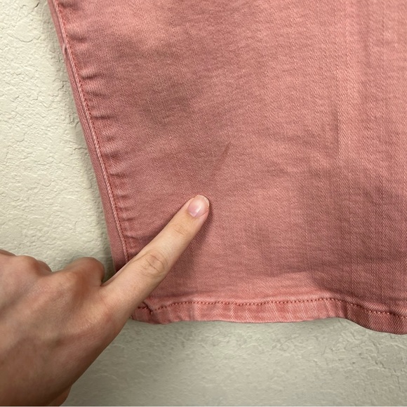 Frame Size 30 Le Crop Mini Boot Cut Crop Jeans Peony Pink - Picture 6 of 11